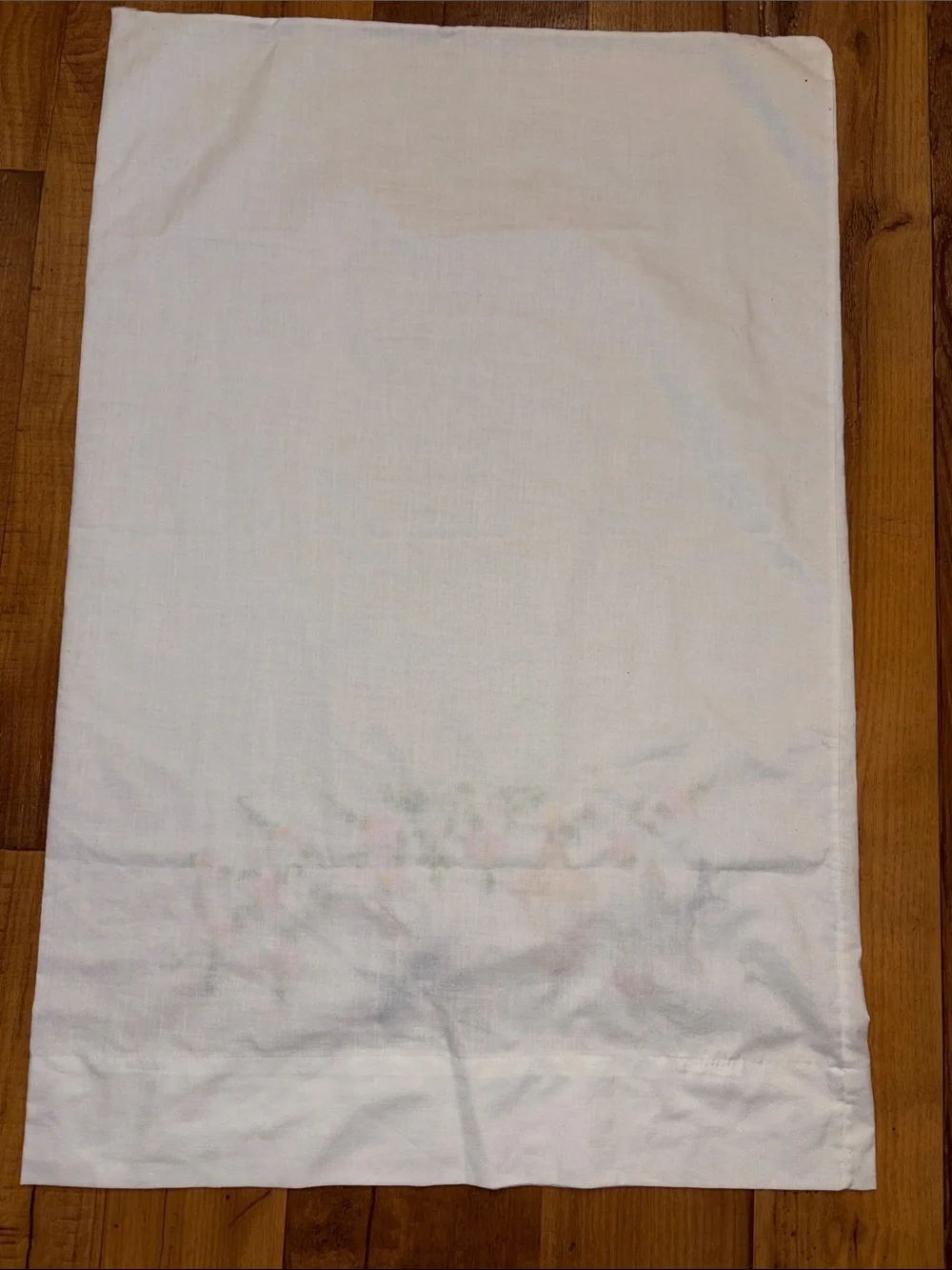 Vintage Pillowcase With Embroidered Birds And Flowers 30x20